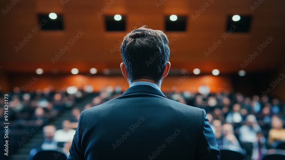 An investor attending an annual shareholder meeting of a company investor attending. An investor attending an annual shareholder meeting of a company investor attending.