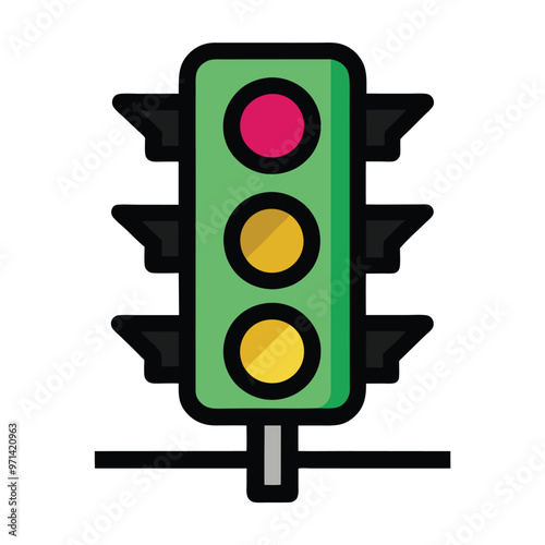 traffic light icon vector illustration