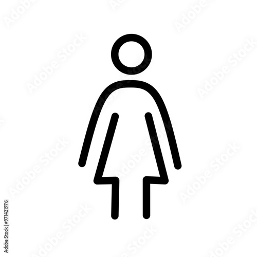 Toilet line icon set. WC outline sign. Man, woman, bathing symbol
