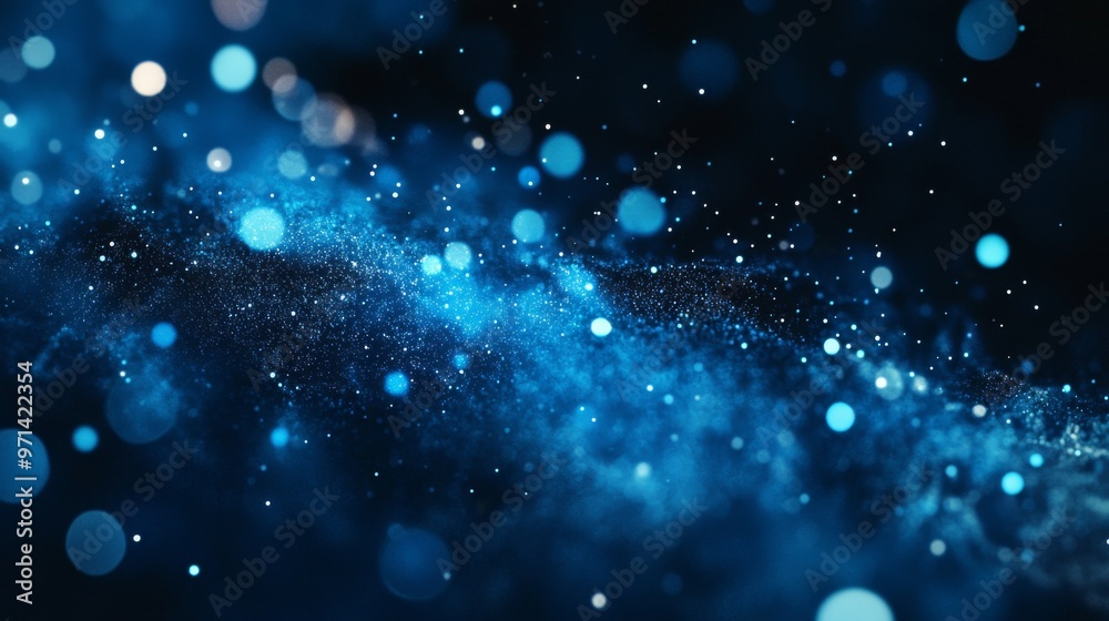 Fototapeta premium Cosmic Blue Abstract Background