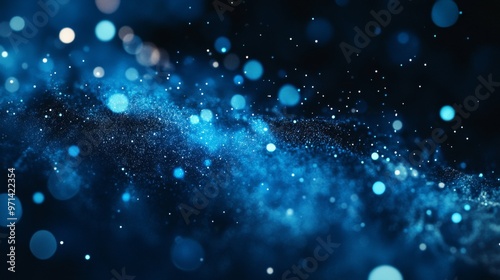 Cosmic Blue Abstract Background