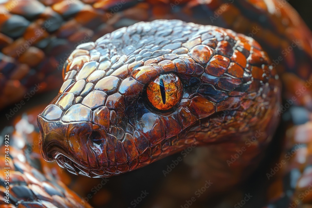Snake's Head Close Up Snake's Head Close Up