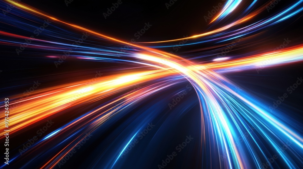 Obraz premium Vibrant Light Stream