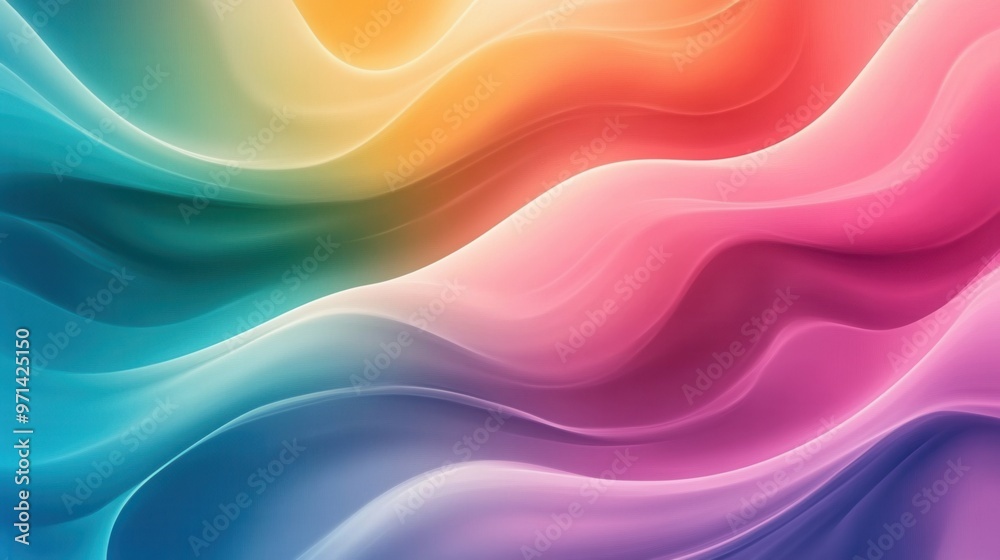 Obraz premium Colorful Wave Abstract Background