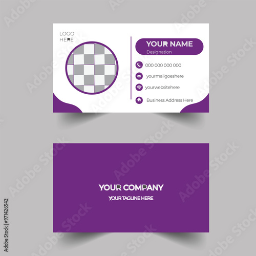 Recent Creative Corporate Red White Present Design Elegant Modern Luxury Fleshpots Personal visiting card black company logo Clean Futuristic Double-sided Modern Professional Business Card Template  photo