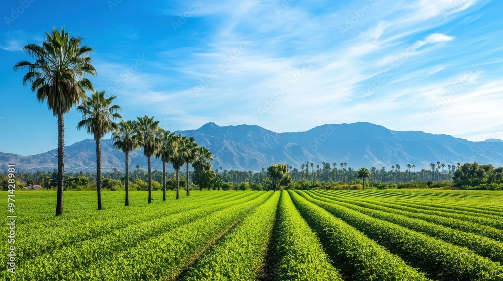 Scenic Palm Tree Landscape Scenic Palm Tree Landscape
