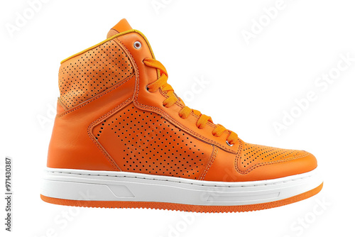 Lightweight basketball sneakers design isolated on transparent background photo