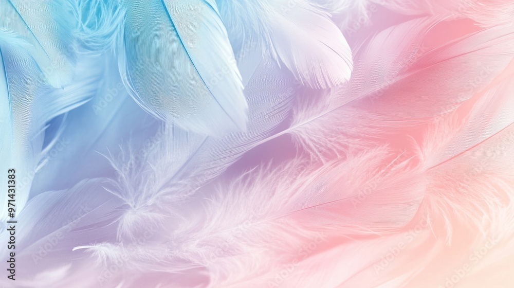 Soft Colorful Feathers Background Soft Colorful Feathers Background