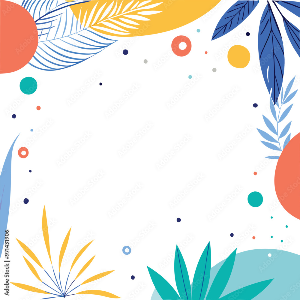 Tropical leaves background with empty copy space for text Sale banner Tropical leaves background with empty copy space for text Sale banner