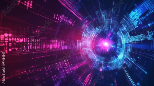 Abstract Digital Tunnel