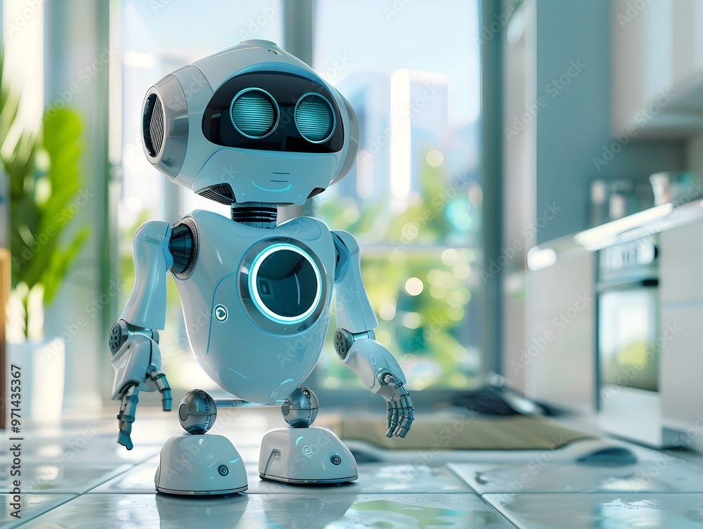 Robotic Assistant Helping with Household Chores Promoting Smart Home Living