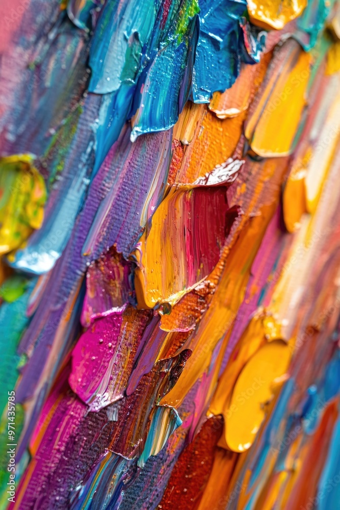 Fototapeta premium Close-up of colorful painting
