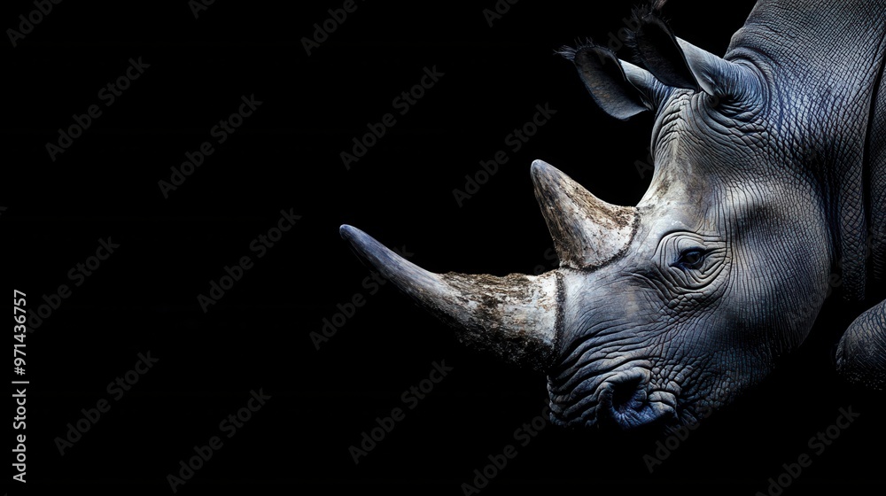 Obraz premium Majestic Rhinoceros Portrait