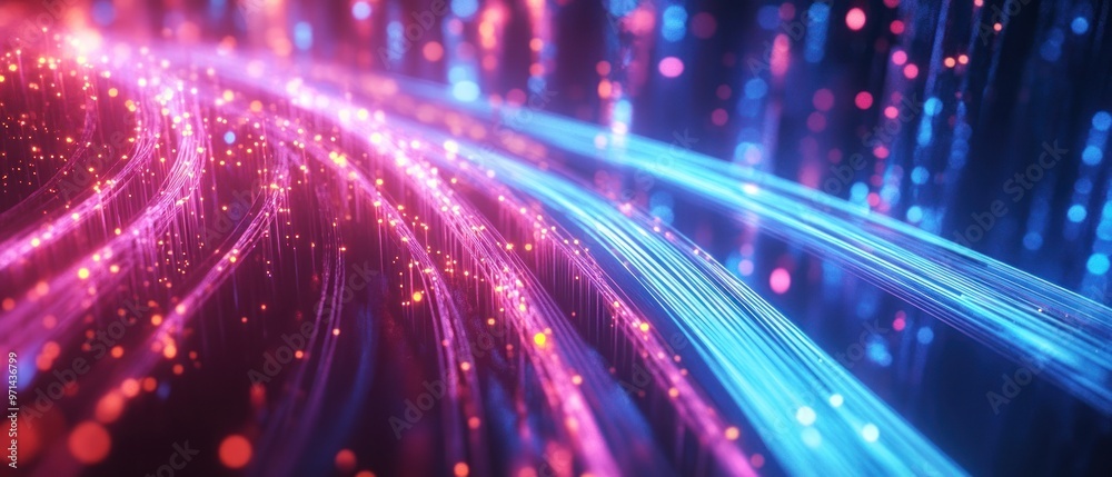 Naklejka premium Abstract Neon Lights