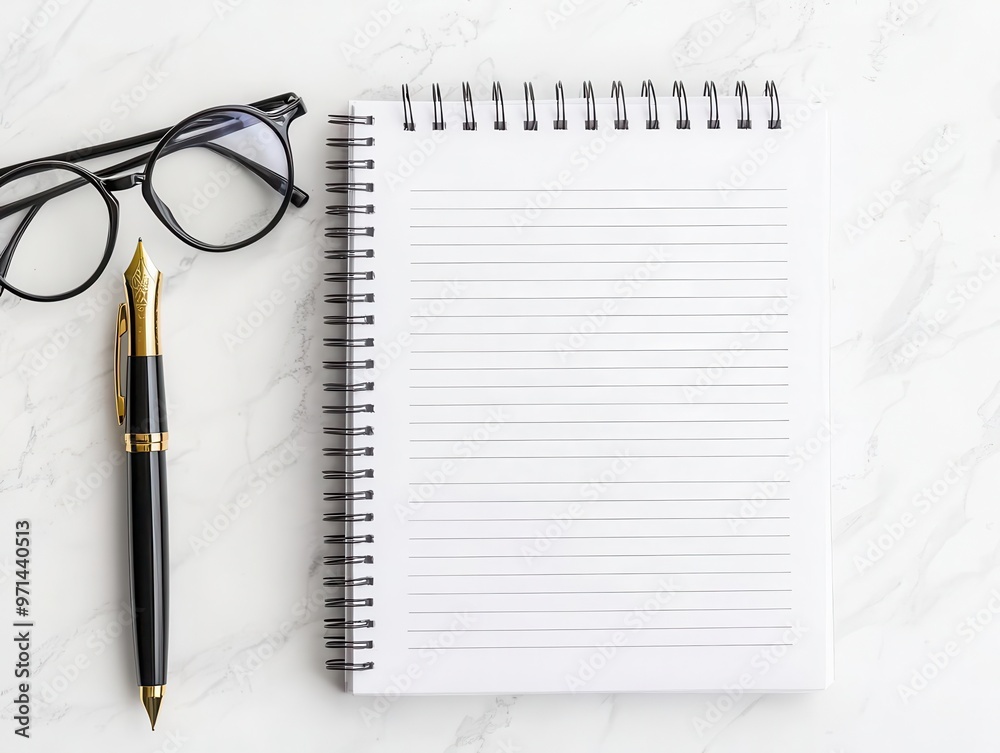 Smooth textured blank notebook pages with fountain pen resting beside, paper, journal inspiration Smooth textured blank notebook pages with fountain pen resting beside, paper, journal inspiration