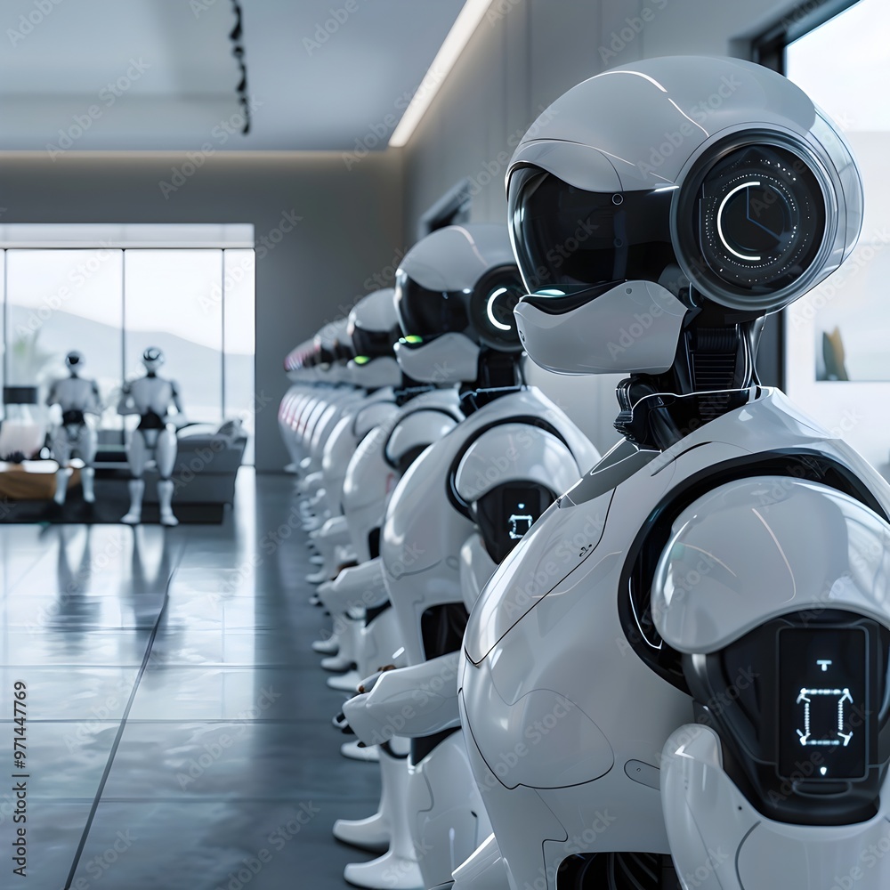Futuristic Smart Home with Robotic Assistants Optimizing Connected Lifestyle Futuristic Smart Home with Robotic Assistants Optimizing Connected Lifestyle