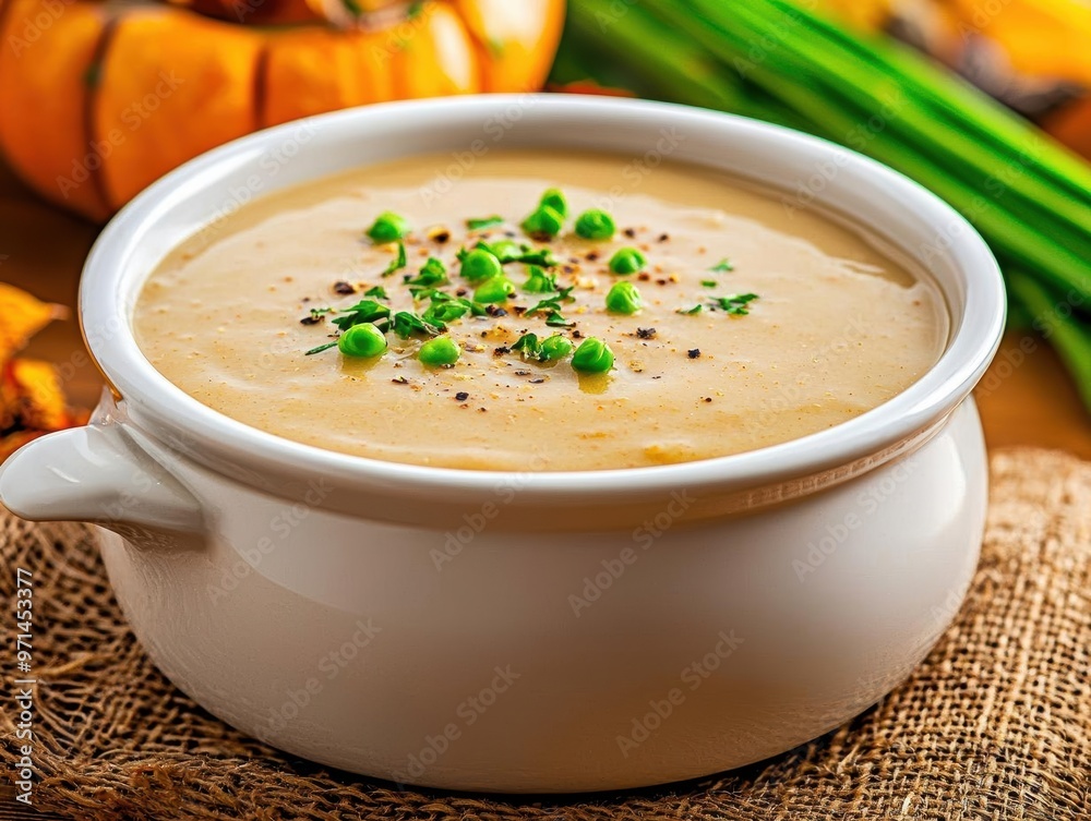 Thanksgiving gravy served as part of a harvestthemed meal Warm and rich Thanksgiving gravy served as part of a harvestthemed meal Warm and rich