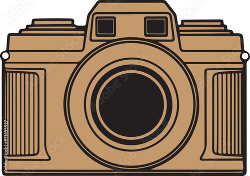 camera vector colorful illustrator white background
