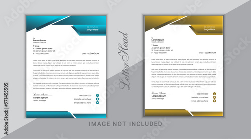 Creative modern aesthetic letterhead design