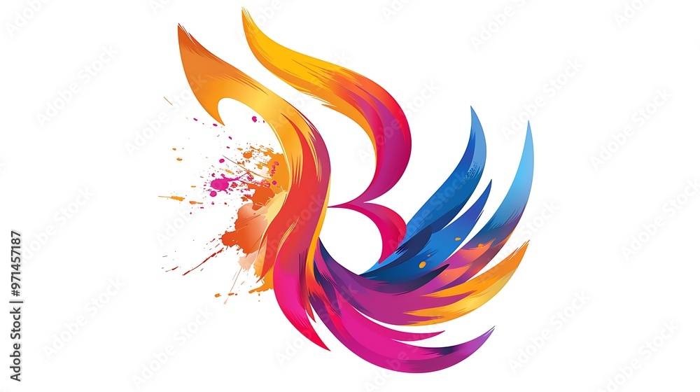 Splash logo in multiple colors on a white background. Splash logo in multiple colors on a white background.