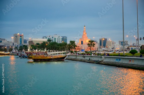 Traditional Dhow Boat Festival Katara Beach Qatar photo