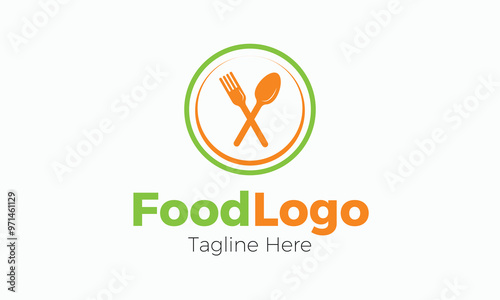 Restaurant Food Logo, Food logo icon, Simple Food logo designs, Food Logo Creative Template - Vector