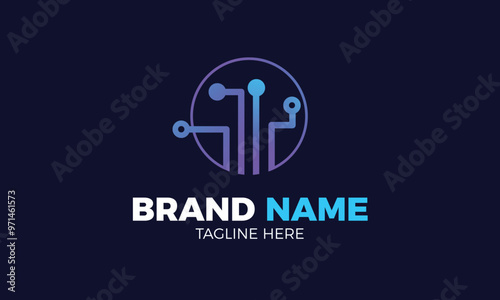 Tech Logo, Creative concep tecnology Logo Vector Template Design