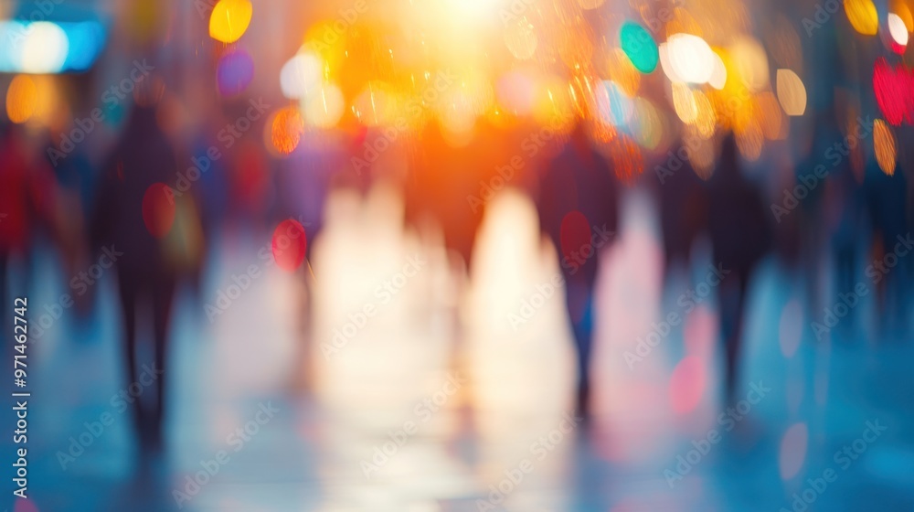 Blurred City Lights & People Blurred City Lights & People