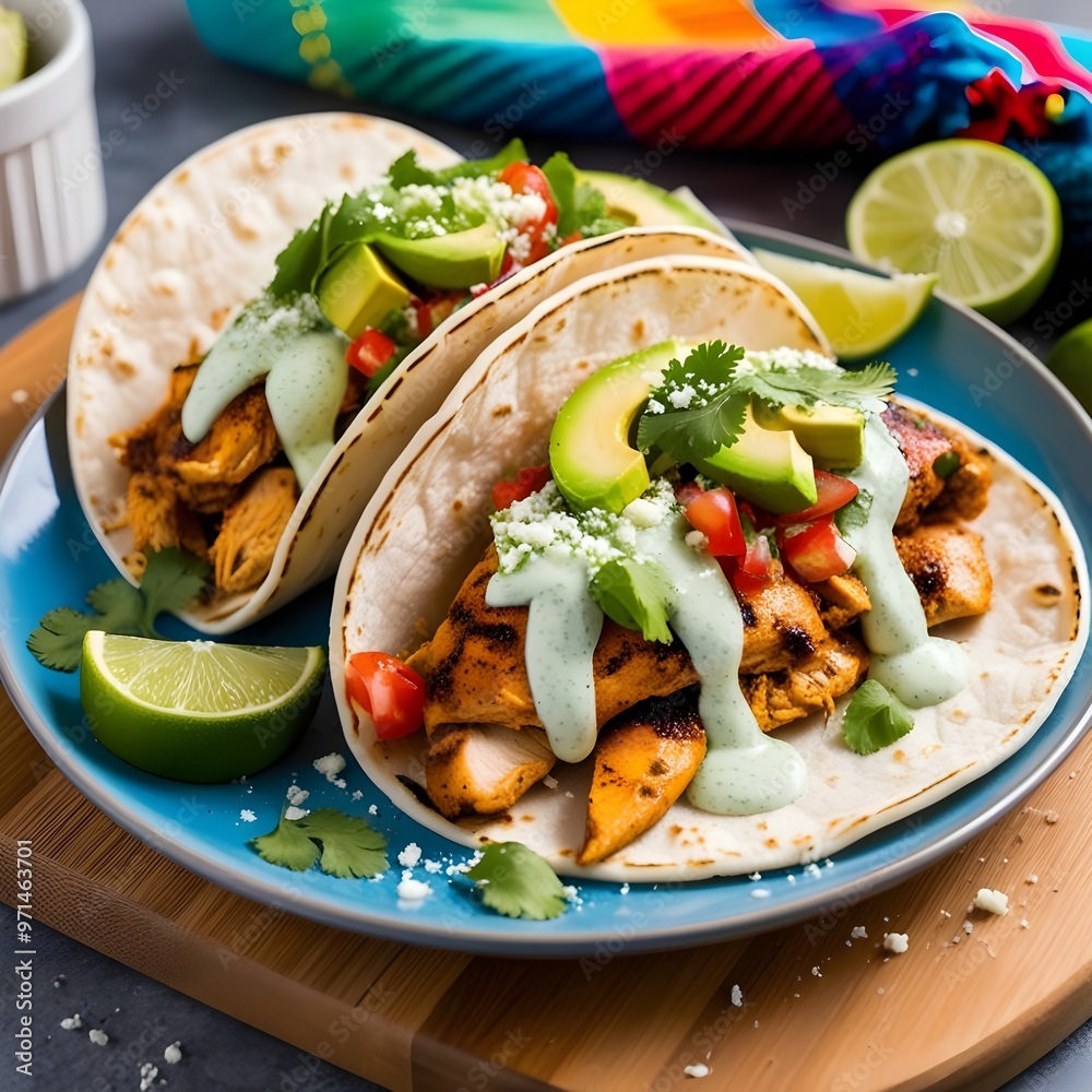 Delicious and traditional tacos arrangement Delicious and traditional tacos arrangement