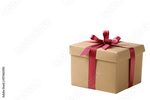 Special Fathers Day gift box with a mix of exclusive gifts isolated on transparent background photo