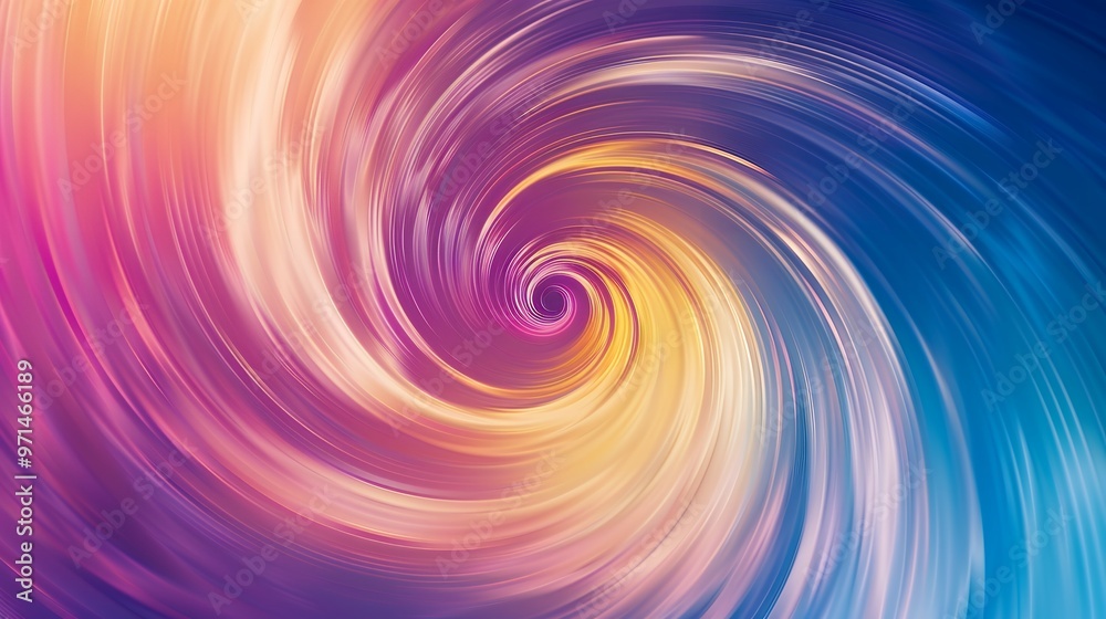 Abstract swirl in shades of blue, pink, and yellow. Abstract swirl in shades of blue, pink, and yellow.