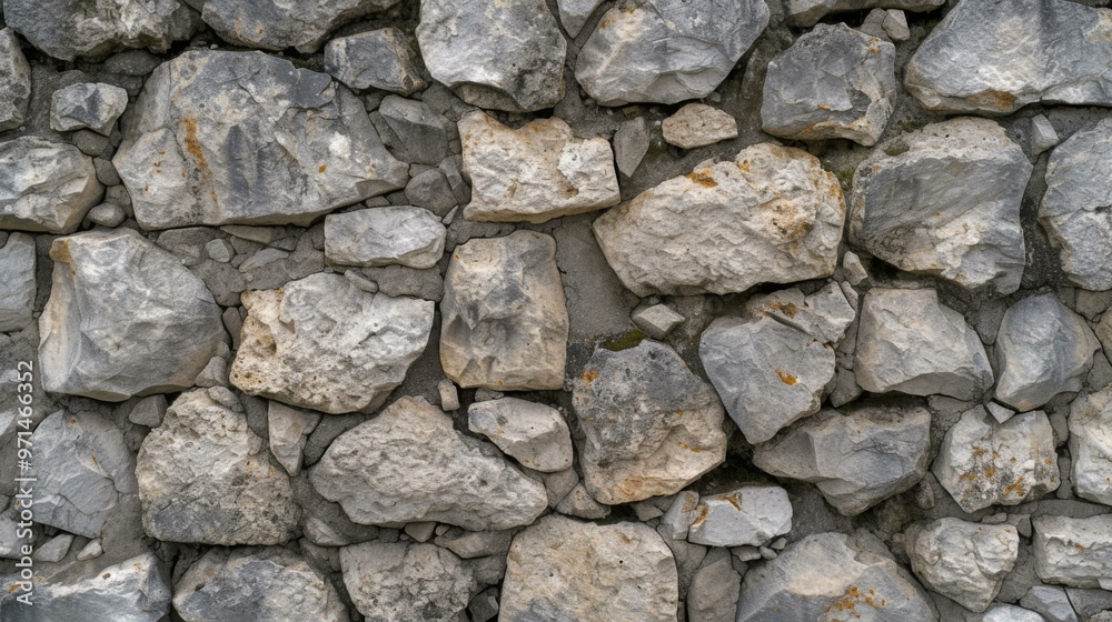 Close-up of a Rough Stone Wall Texture Close-up of a Rough Stone Wall Texture