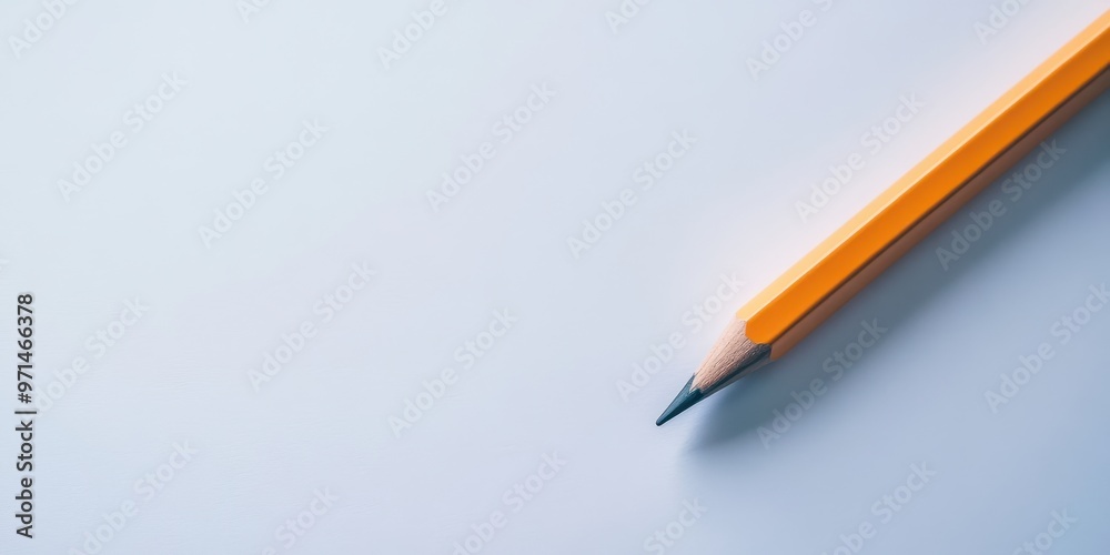 Solitary Pencil: Embracing Creativity in a Minimalist Office Setting Solitary Pencil: Embracing Creativity in a Minimalist Office Setting