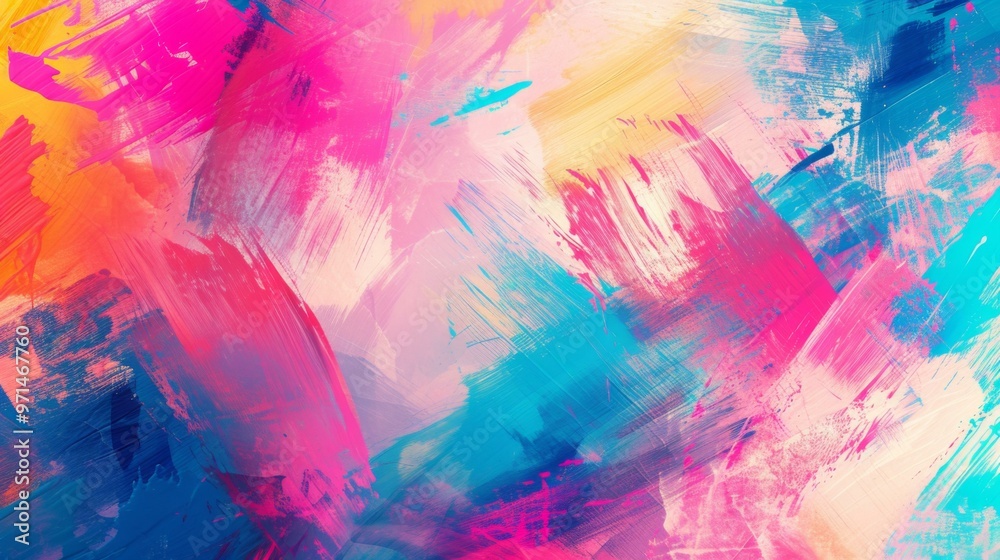 Abstract Expressionist Painting: Vibrant Brushstrokes and Expressive Colors Abstract Expressionist Painting: Vibrant Brushstrokes and Expressive Colors