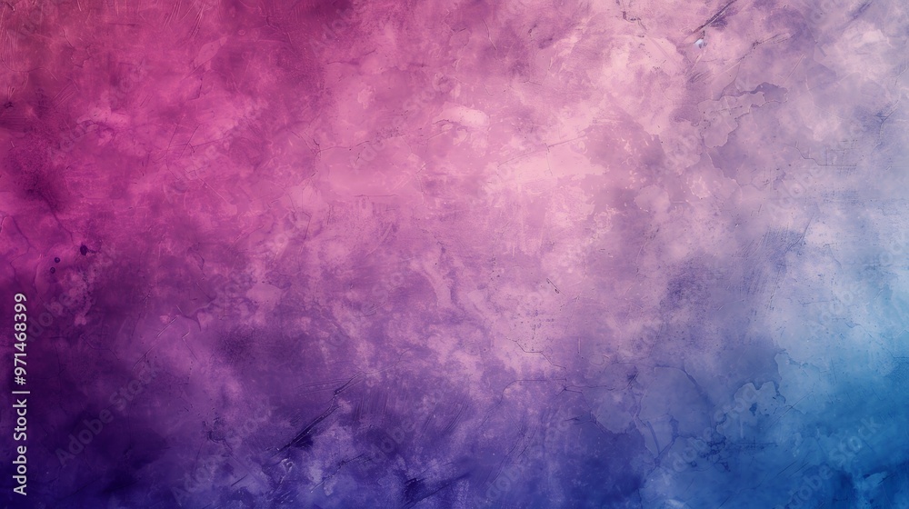 Obraz premium Textured wall painted in a gradient of pink, purple, and blue.