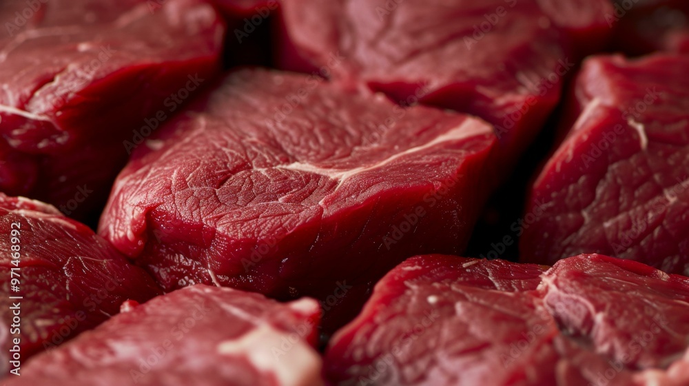 Close-up of Raw Beef Steaks: Fresh and Ready for Cooking Close-up of Raw Beef Steaks: Fresh and Ready for Cooking
