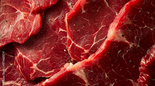 Close-Up of Raw Beef Steaks: A Culinary Masterpiece