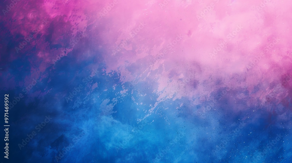 Obraz premium Abstract watercolor background in shades of blue and pink.
