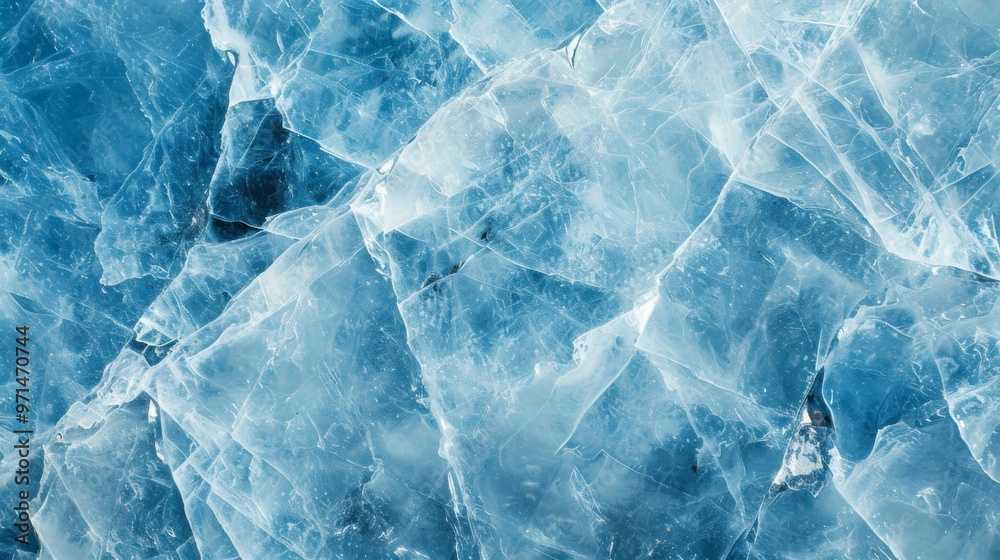 Abstract Ice Texture: Frozen Water Surface Abstract Ice Texture: Frozen Water Surface