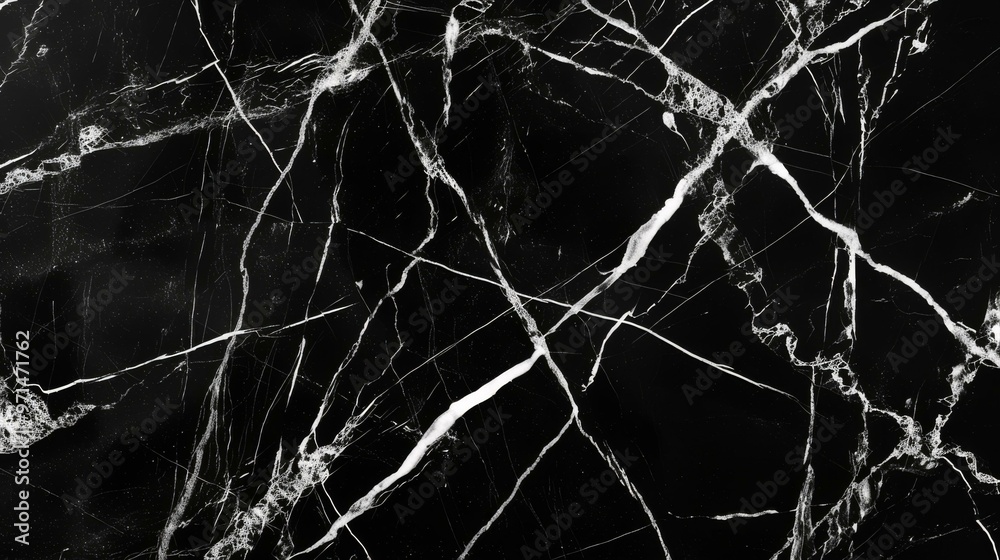 Black Marble with White Veins: Elegant Texture Background Black Marble with White Veins: Elegant Texture Background