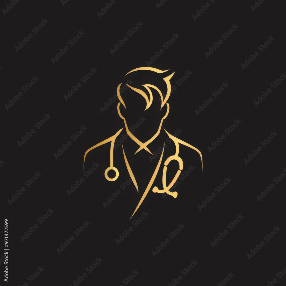 Elegant and unique doctor logo. Elegant and unique doctor logo.