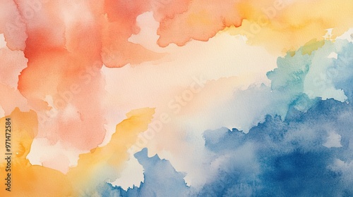 Soft Abstract Watercolor Background