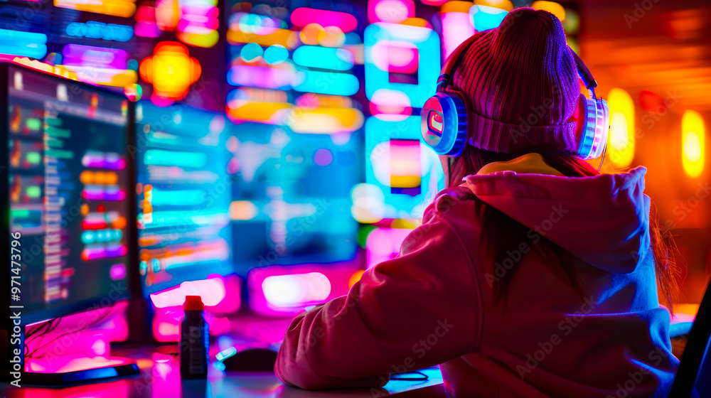 Cyberpunk Coder in the Zone Cyberpunk Coder in the Zone