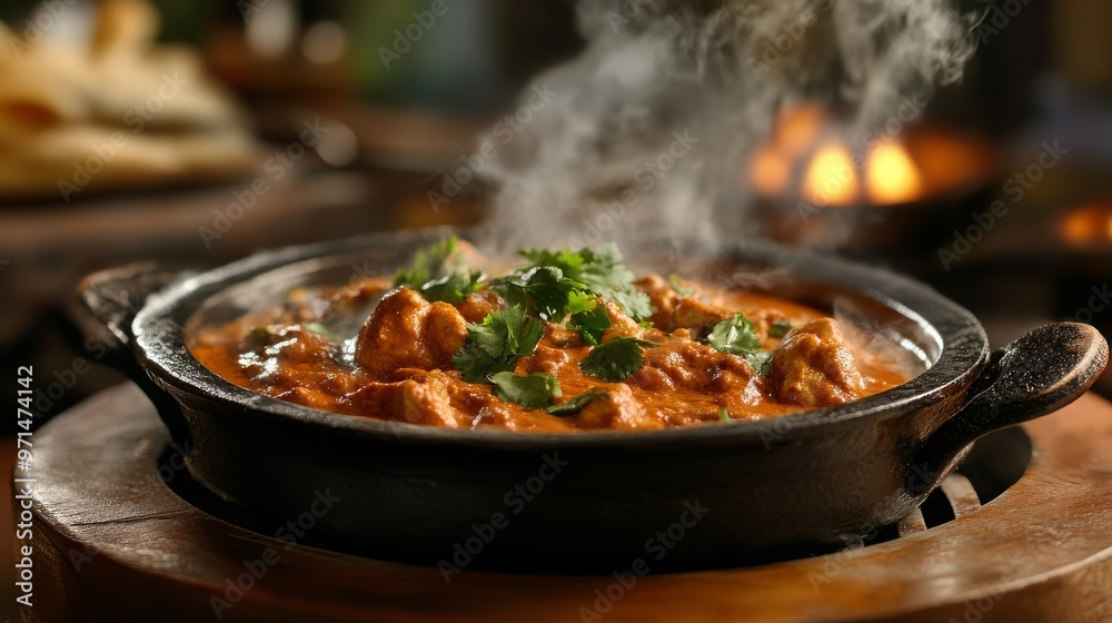 Sizzling Plate of Indian Chicken Tikka Masala Sizzling Plate of Indian Chicken Tikka Masala