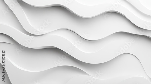 Abstract White Wave Pattern