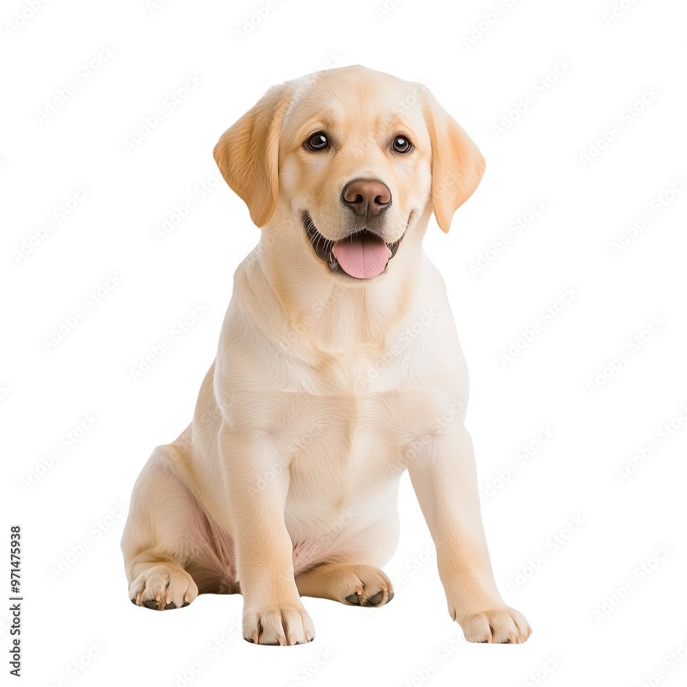 Smiling Labrador Puppy Sitting Smiling Labrador Puppy Sitting