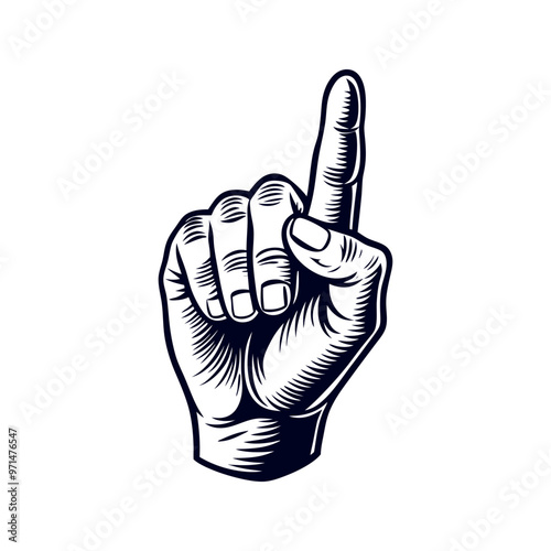 a hand with a finger pointing up with the word index finger on the top