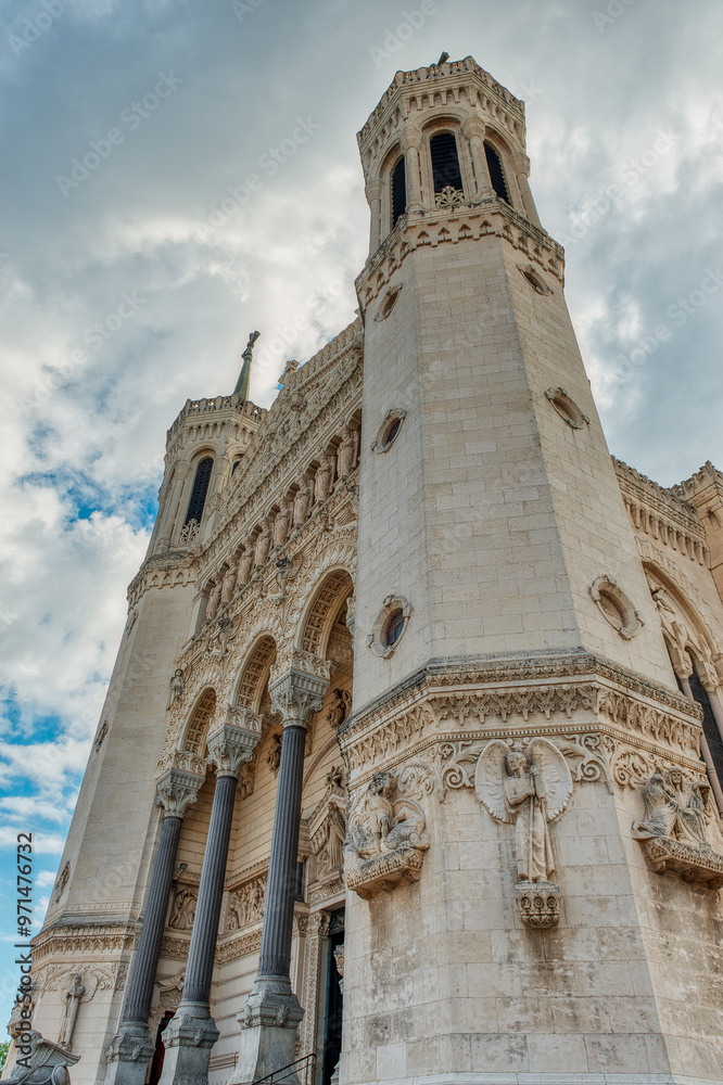Basilica of Our Lady of Fourviere in Lyon, France Basilica of Our Lady of Fourviere in Lyon, France