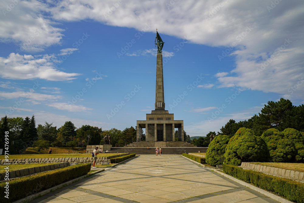 Fototapeta premium Slavin war memorial of Bratislava