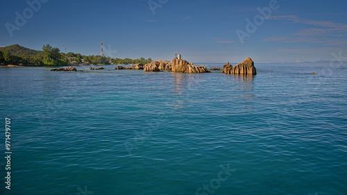 Rocks Off the Coast of the Seychelles.